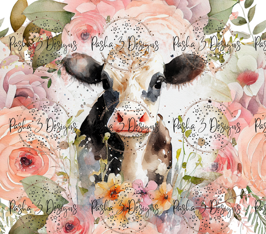 New: Baby Dairy Cow Pink Floral
