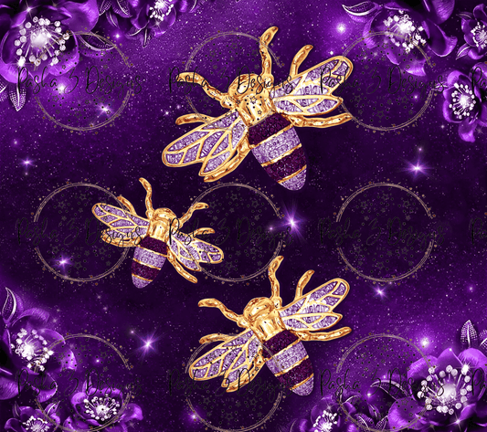 Bee Purple And Gold
