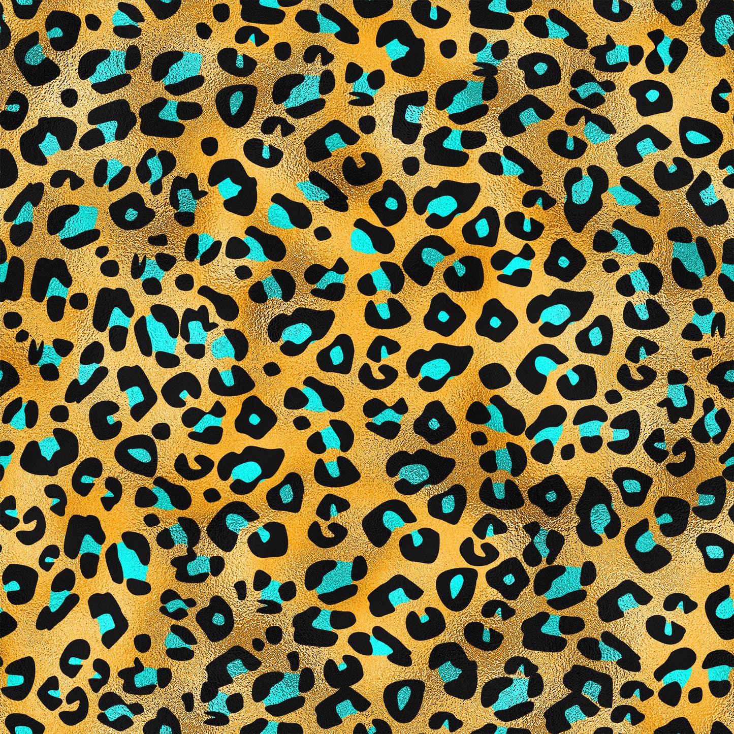 FS1241 turquoise gold leopard
