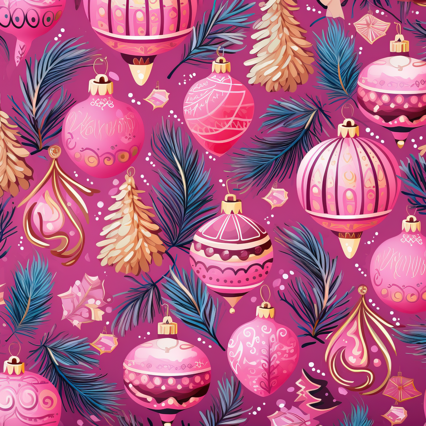 FS1837 pink ornaments