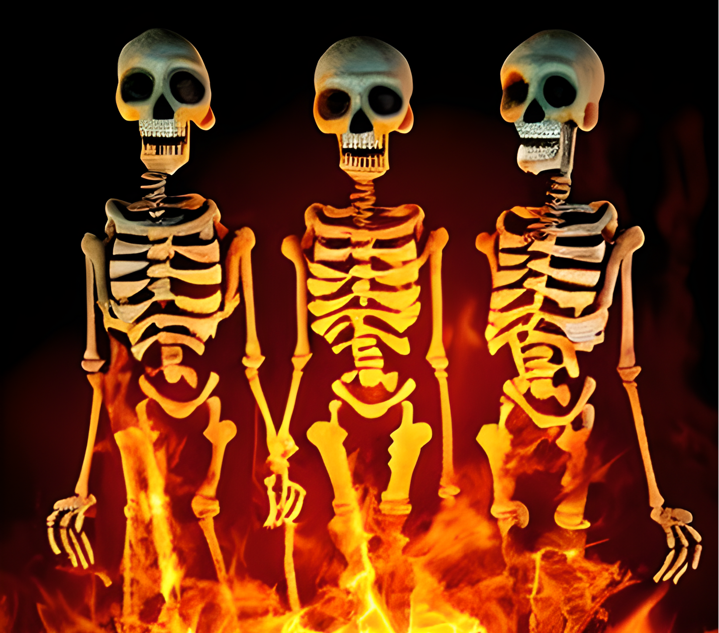 TW1828 flaming skeletons