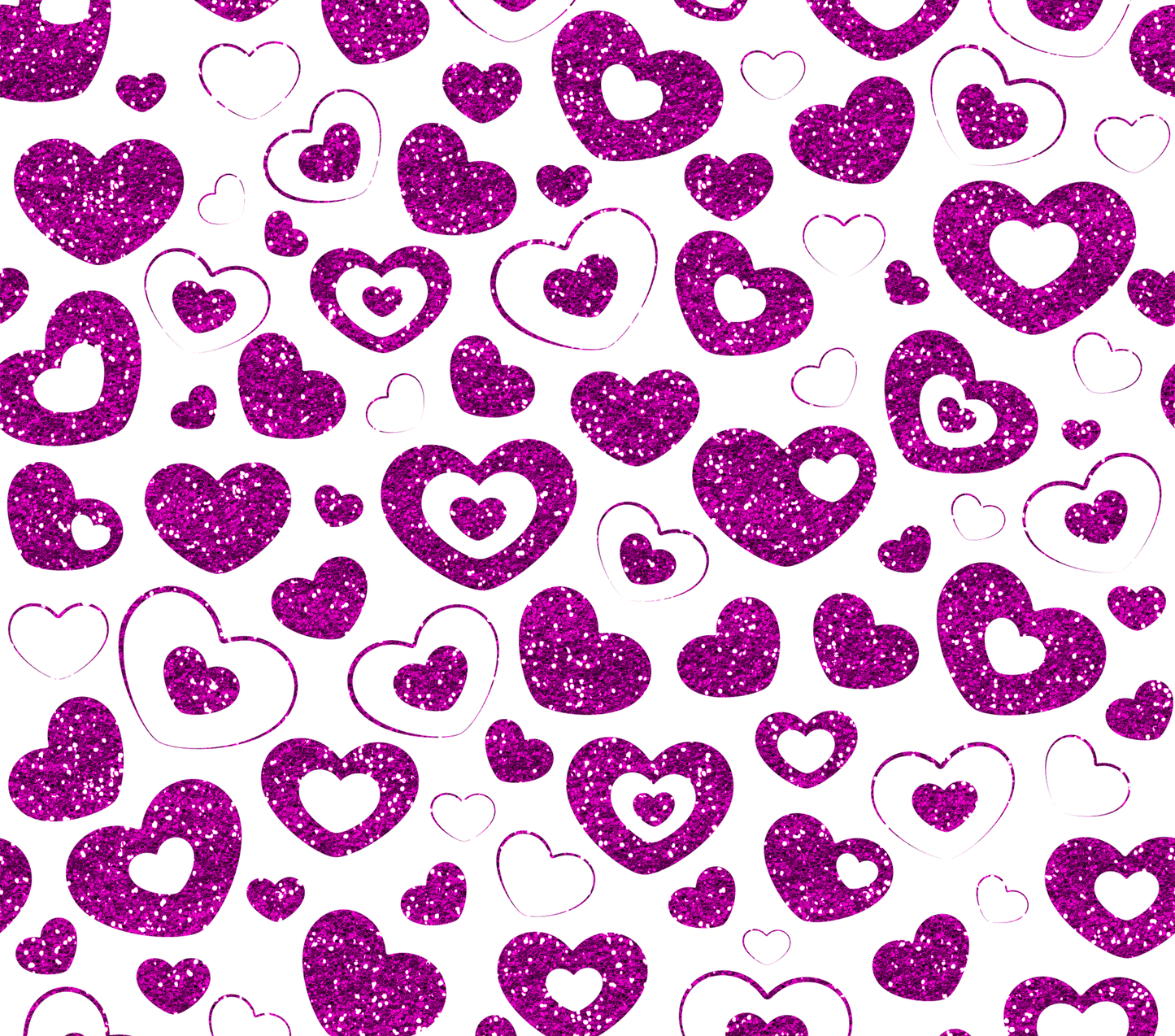 TW2129 pink purple glitter hearts