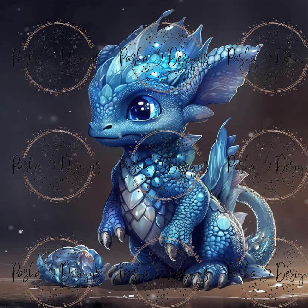Tw1082 Baby Crystal Dragon
