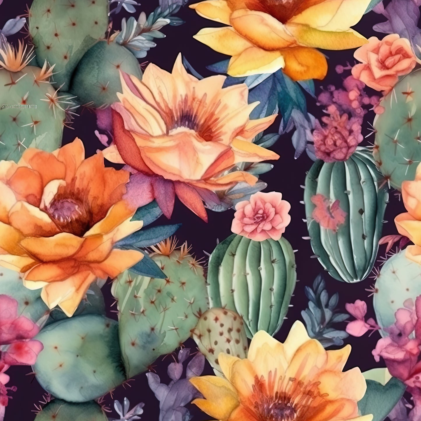 FS317 cactus watercolor