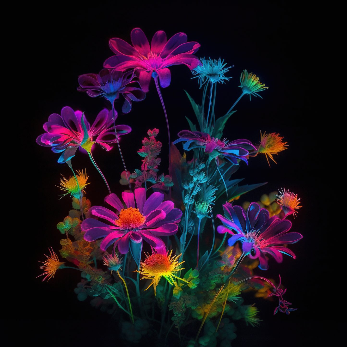 FS68 neon floral