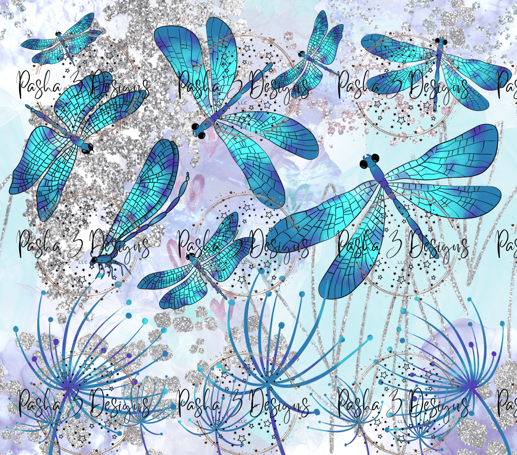 New: Blue Dragonflies