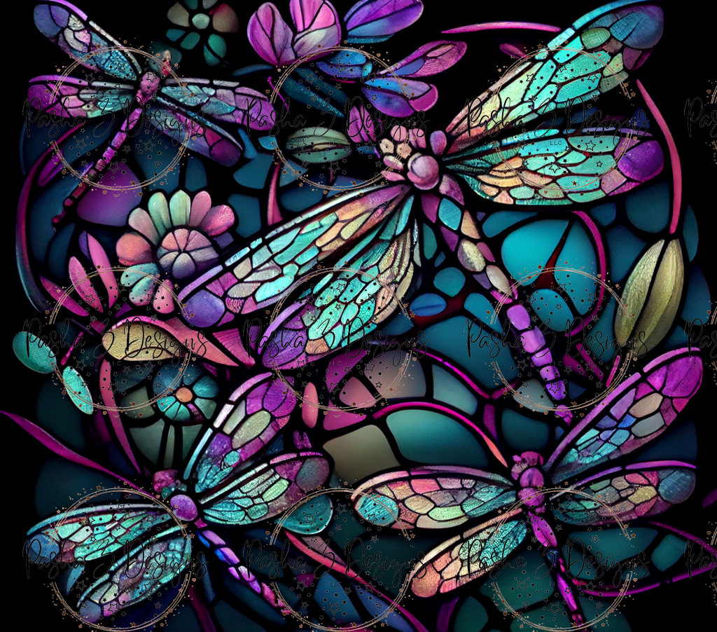 New: Dragonfly Stained Glass 2