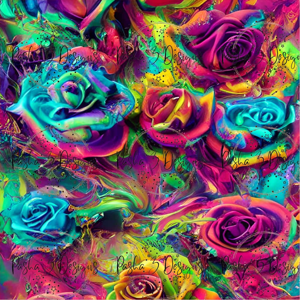 Fs360 3D Neon Roses