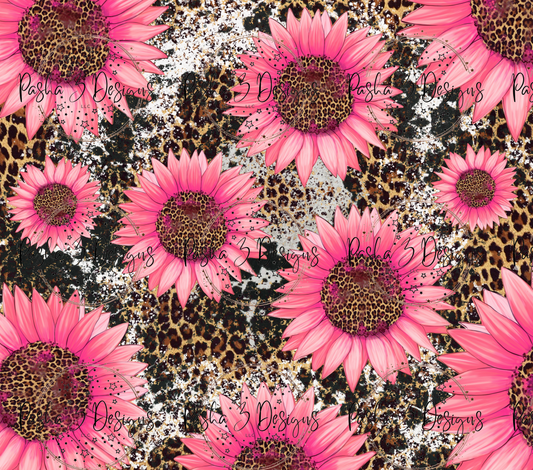 New: Leopard Pink Sunflower