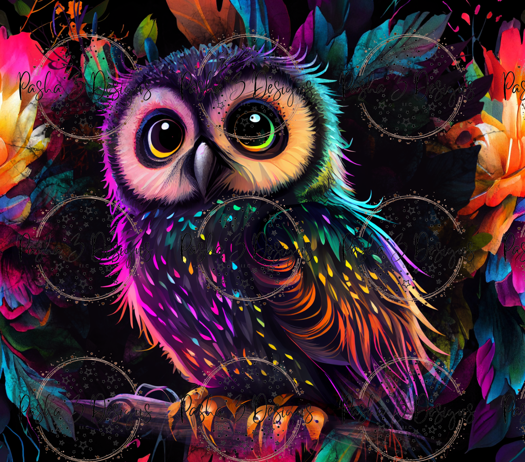 New: Owl Baby Alcohol Inks Bright