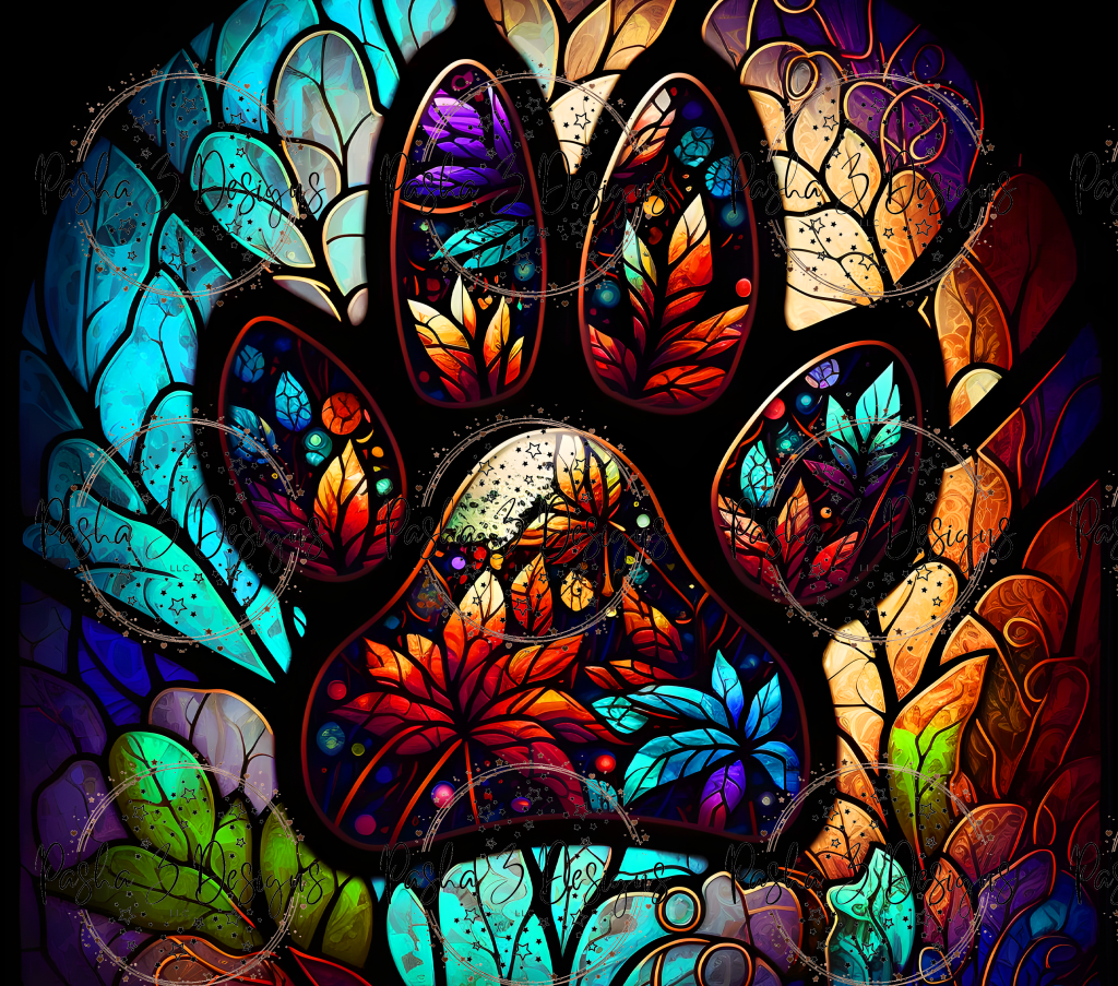 New: Paw Stained Glass