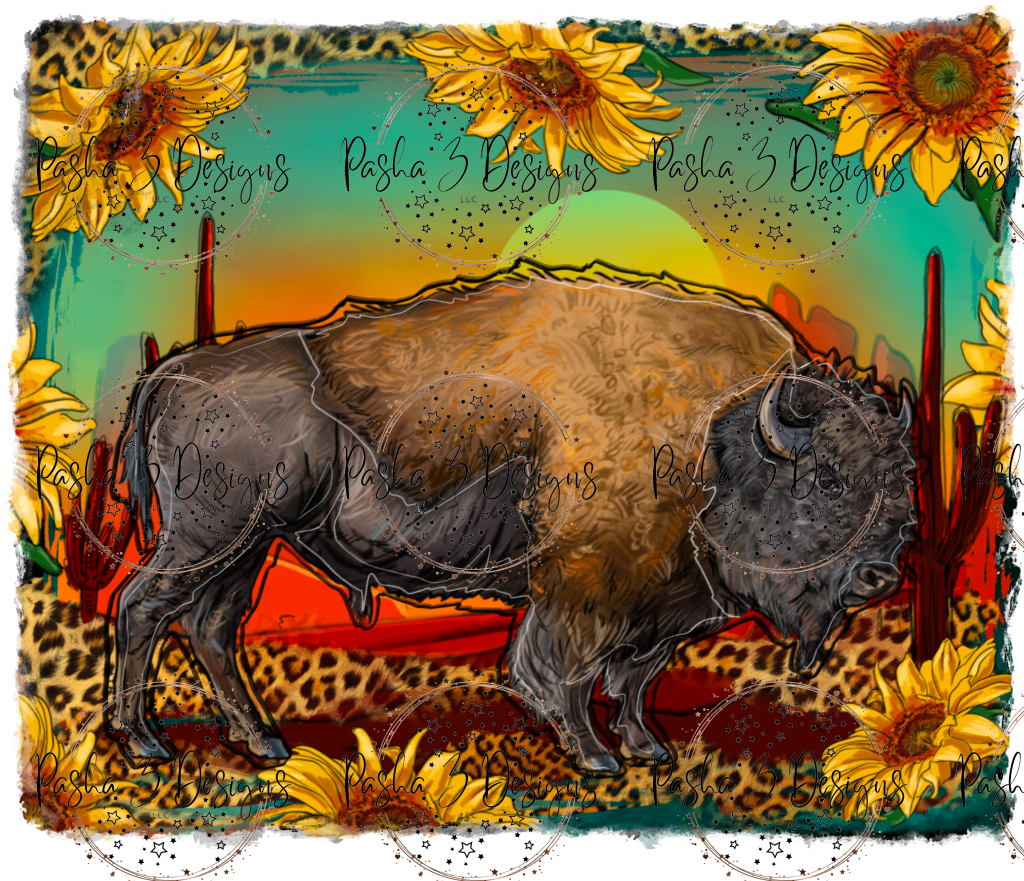 New: Sunflower Buffalo Sunset