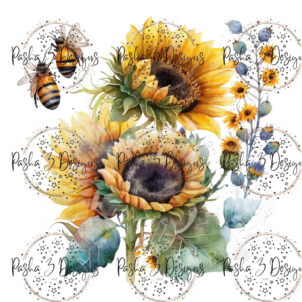 Tw551 Sunflower Bees